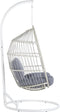 Beliani ALBA - Hangstoel - Wit - PE rotan