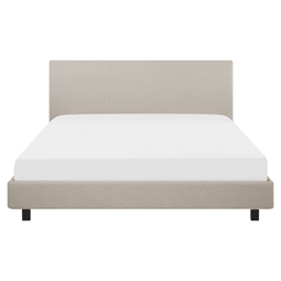 Beliani ALBI - Tweepersoonsbed - Beige - 160 x 200 cm - Polyester