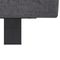 Beliani ALBI - Tweepersoonsbed - Grijs - 160 x 200 cm - Polyester
