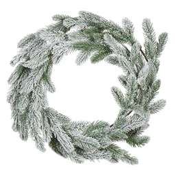 Beliani ALBINI - Krans met LED - Groen - ⌀ 45 cm - Synthetisch