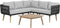 Beliani ALCAMO - Loungeset voor 5 - Grijs - Acaciahout