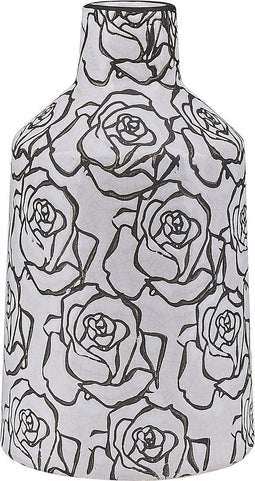 Beliani ALINDA - Bloemenvaas - Wit - Steengoed