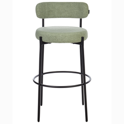 Beliani ALLISON - Barkruk set van 2 - Lichtgroen - Bouclé