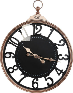 Beliani ALLOZA - Wandklok - Zwart - Kunststof