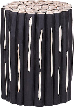 Beliani ALTATA - Bijzettafel - Zwart - Teakhout