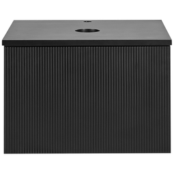 Beliani ALZIRA - Badkamermeubel - Zwart - 60 x 52 cm - Hout