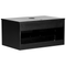Beliani ALZIRA - Badkamermeubel - Zwart - 80 x 52 cm - Hout