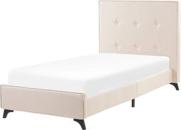 Beliani Ambassador - Bed - Beige - Stof