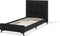 Beliani AMBASSADOR - Eenpersoonsbed - zwart - chenille