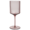 Beliani AMETHYST - Wijnglas set van 4 - Roze - Glas