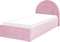 Beliani ANET - Bed met opbergruimte - Roze - Fluweel