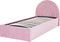 Beliani ANET - Bed met opbergruimte - Roze - Fluweel