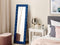 Beliani ANSOUIS - Staande spiegel - Blauw - Fluweel