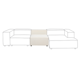 Beliani APRICA - 1-zitsbank - Wit - Bouclé