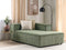 Beliani APRICA - Chaise longue - Groen - Corduroy