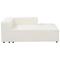 Beliani APRICA - Hoekbank 3-zits met ottomaan - Wit - Linkszijdig - Bouclé