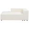 Beliani APRICA - Hoekbank 3-zits met ottomaan - Wit - Rechtszijdig - Bouclé