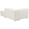 Beliani APRICA - Hoekbank 3-zits - Wit - Linkszijdig - Bouclé