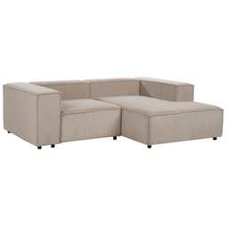 Beliani APRICA - Tweezitsbank - Groen - Linkerzijde - Corduroy