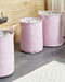 Beliani ARCHA - Manden set van 3 - Roze - Polyester