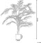 Beliani ARECA PALM - Kunstplant - Groen - Kunststof