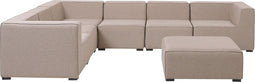 Beliani AREZZO - Loungeset voor 7 - Beige - Kunststof