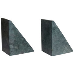 Beliani ARIDEA - Boekensteun set van 2 - Groen - Marmer