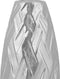 Beliani ARPAD - Decoratieve vaas - Zilver - Steengoed
