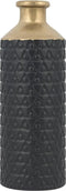 Beliani ARSIN - Decoratieve vaas - Zwart - Steengoed