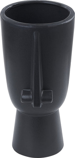 Beliani ARTEMIS - Bloemenvaas - Zwart - Porselein