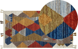 Beliani ARZAKAN - Kelim vloerkleed - Multicolor - Wol