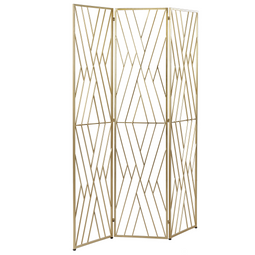 Beliani ASOLO - Kamerscherm - Goud - Metaal