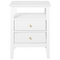 Beliani ASSISI - Nachtkastje 2 lade - Wit - MDF