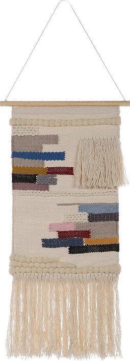 Beliani ATHANI - Wanddecoratie - Beige - Katoen