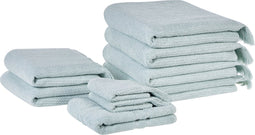 Beliani ATIU - Handdoek set - Groen - Katoen