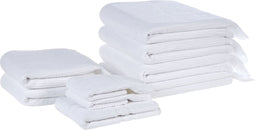 Beliani ATIU - Handdoek set - Wit - Katoen