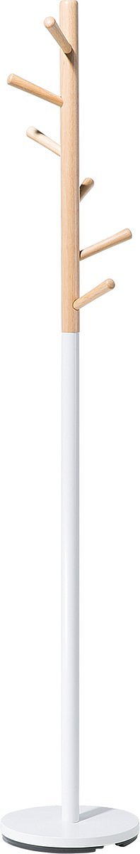 Beliani AUBUM - Kapstok - Wit - Dennenhout