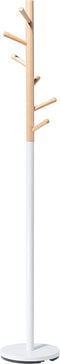 Beliani AUBUM - Kapstok - Wit - Dennenhout