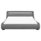 Beliani AVIGNON - Bed met LED-verlichting - Grijs - 160 x 200 cm - Kunstleer