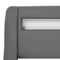 Beliani AVIGNON - Bed met LED-verlichting - Grijs - 160 x 200 cm - Kunstleer