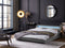 Beliani AVIGNON - Tweepersoonsbed LED - Grijs - 180 x 200 cm - Kunstleer
