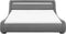 Beliani AVIGNON - Waterbed - grijs - Kunstleer