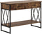 Beliani AYDEN - Consoletafel - Donkere houtkleur - Spaanplaat