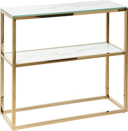 Beliani AZUSA - Consoletafel - Wit - Veiligheidsglas