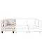 Beliani UNSTAD - Hoekstuk - Lichtbeige - Polyester