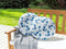Beliani TORBORA - Sierkussen set van 2 - Blauw/Wit - Polyester