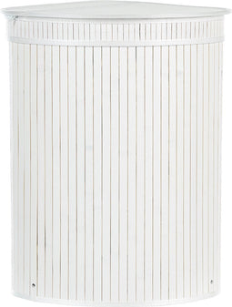 Beliani BADULLA - Mand - Wit - Bamboehout