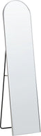 Beliani BAGNOLET - Staande spiegel - Zilver - Aluminium