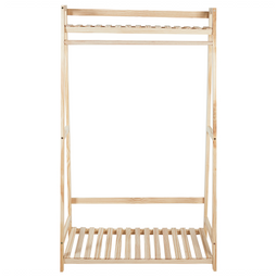 Beliani BAKER - Kapstok - Lichtbruin - Bamboehout