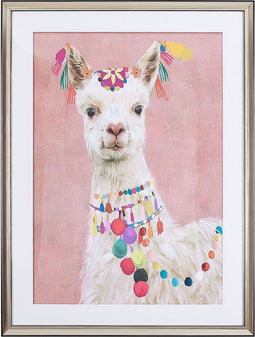 Beliani BALALA - Wanddecoratie - Roze - Papier